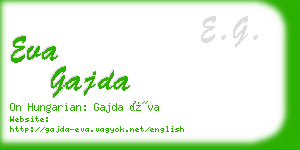eva gajda business card
